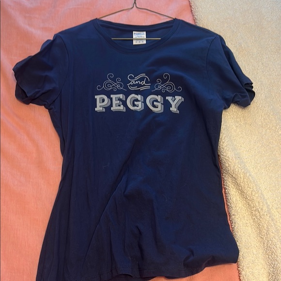 Port and Company Tops - Navy Blue Hamilton Graphic Tee